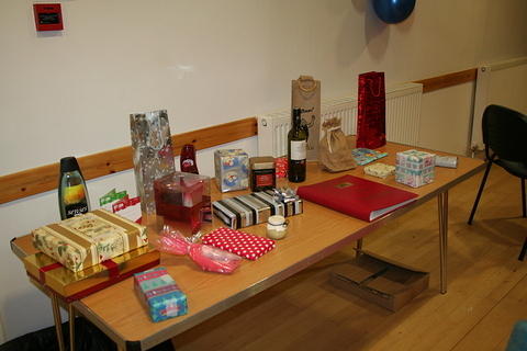 The raffle prizes