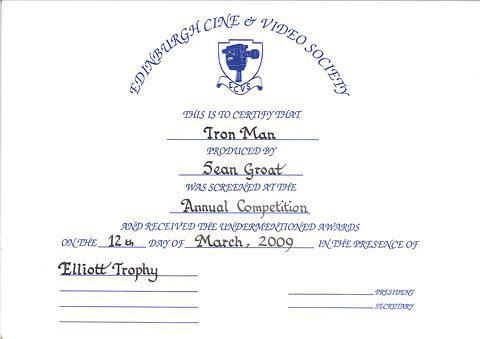 Award - Elliott Trophy