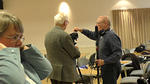 01 Jim Mcneill explains something to Hugh Trevor